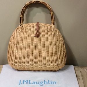 J. McLaughlin wicker purse.